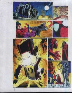   SPIDER MAN ANNUAL ORIGINAL MARVEL COMIC COLORISTS ART PAGE 29  