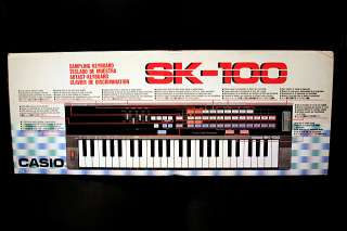 Rare Vintage CASIO SK 100 KEYBOARD ELECTRONIC PIANO NEW Japan  