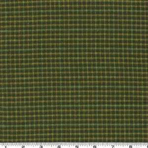    Wide Promotional Flannel Prints Tartan Tan/Pine Fabric By The Yard
