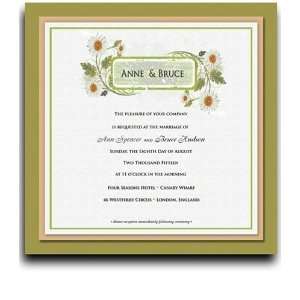  45 Square Wedding Invitations   Daisy Green with Envy 