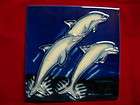 ceramic glazed decorative 6 x 6 tile 332 dolphin expedited