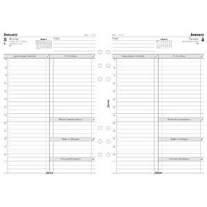  Filofax Calendar Refills Day Per Page Business Style 2012 