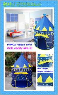 blue play palace kids baby tent castle child prince Childrens cubby 