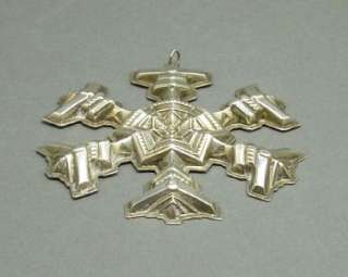 Gorham Sterling Silver Christmas Cross Ornament 1977  