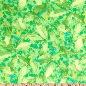  44 Wide Canopy Tour Leaf Texture Lime Fabric By The Yard 