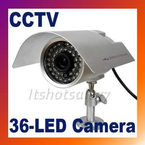   LED Color CCTV IR Night Vision Digital CMOS Video Camera Silver  