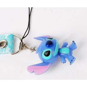  Lilo & Stitch Figure Cell Phone Strap Flash Charm Cell 