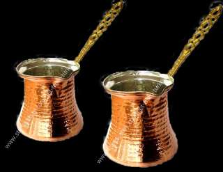 Turkish Coffee Maker Pot Set Handmade Crafted Copper  