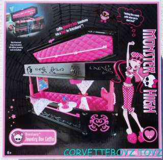   IN THE BOX MONSTER HIGH DRACULAURA JEWELRY BOX COFFIN BED   