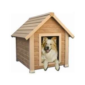   Bunkhouse Style Dog House in Natural Cedar   NewAgeGarden   ECOH101M