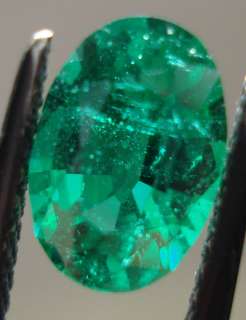   Oval Shape Emerald Natural Zambian Gem Color R3546 Diamonds by Lauren