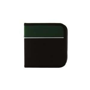  CD Wallet, 48 Capacity CD Holder Case in Black / Green 