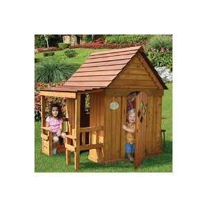  Huge Cedar Wood Play House with Porch 6x 5 X6 Toys 