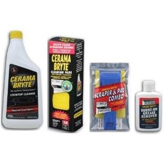 Cerama Bryte Best Value Kit Ceramic Cooktop Cleaner 28oz, Scraper, 11 