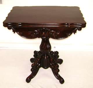 Superbly carved Victorian style mahogany console table  