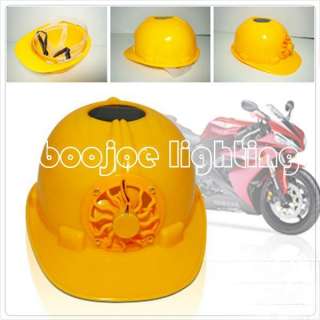 2011 Solar Safety Helmet Hard Hat Cap Cooling Cool Fan  