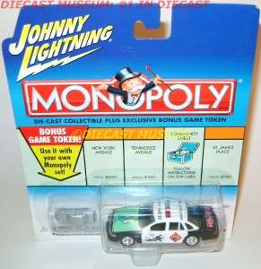 1997 97 FORD POLICE COP CAR MONOPOLY W/TOKEN DIECAST  