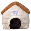 Happy Napper Doghouse Cuddle Pillow   Brown (14x21)