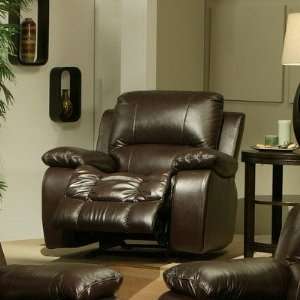  Sonoma Leather Glider Recliner Chair in Coffee