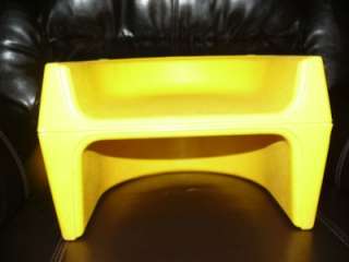   Bakelite Yellow Cosco 2 sided (2 heights) Booster Seat   WIDE  