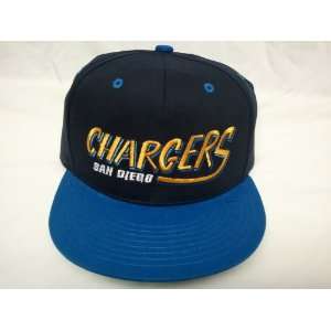 NEW San Deigo Chargers NFL Two Tone Vintage Snapback Flatbill Cap 