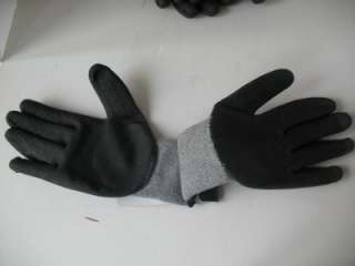 PAIR IIT KNIT LATEX COATED WORK GLOVES LARGE  