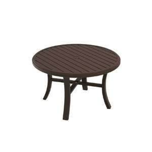   Metal Patio Chat Table Textured Shell Finish Patio, Lawn & Garden