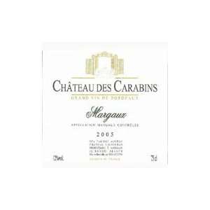  2005 Chateau des Carabins   Margaux Grocery & Gourmet 