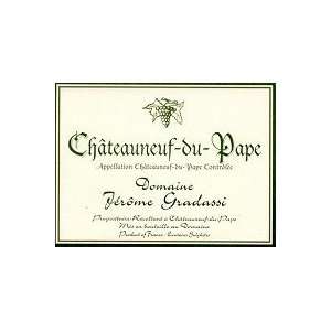   Gradassi Chateauneuf du pape Blanc 2010 750ML Grocery & Gourmet Food