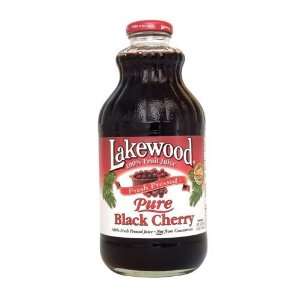 Lakewood PURE Black Cherry Juice, 32 Ounce Bottles (Pack of 6)  
