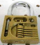 Papaiz Cutaway Padlock Locksmith Supplies Tools Tumble Pin CR 50 Brass 