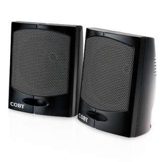 Coby Personal Mini Stereo Speaker System Portable Audio Speakers 3.5MM 