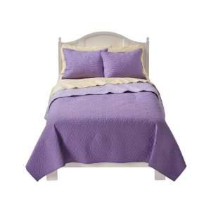    Circo® Basic Quilt Set   Purple (Full/Queen)