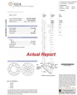 04 ct Round Diamond G Color SI1 Clarity Excellent Cut W/ GIA Report 