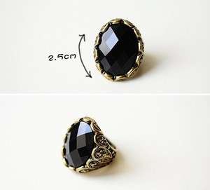   Fashion 2011 Autumn Fall Vintage Bohemia Ellipse Gem Ring/Rings CUTE