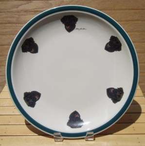 WILD WINGS Chocolate Lab Dog Stoneware Serving Platter  