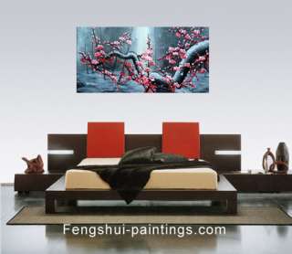 Pintura de Feng de Shui árbol de la flor de cerezo de arte abstracto