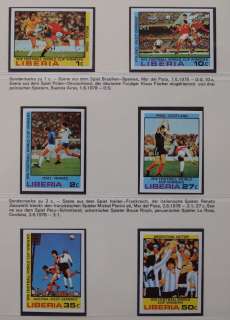 LIBERIA 1978 SOCCER Sport, UNLISTED ImPerf MNH S/S+Set  