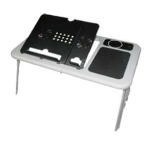  E Stand LD09 W White/Black Laptop Table Automotive