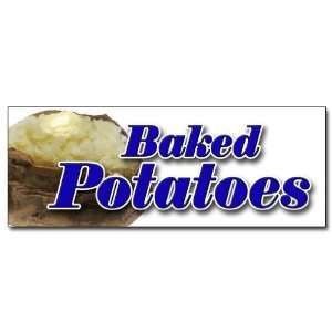   48 BAKED POTATOES DECAL sticker stand concession new 