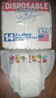 BENTLEY DISPOSABLE BABY DIAPERS NEW WHOLESALE CASE  