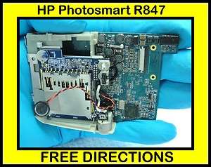 HP Photosmart R847 CIRCUIT BOARD DIGITAL CAMERA PARTS W/REPLACEMENT 