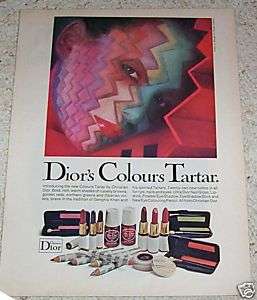     Christian DIOR Make up cosmetics TARTAR color girl face AD  