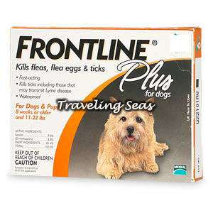 Frontline Plus Flea and Tick for Dogs up to 22lbs 3 mo  