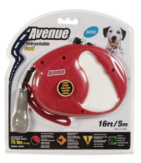 Retractable Cord Dog Lead,Medium,Supplies,Leashes,Red  