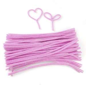   12 inch Pipe Cleaners Chenille Stems Kids Crafts   Pink Toys & Games