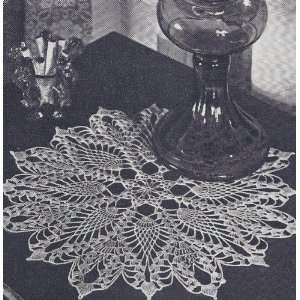 Vintage Crochet Pattern to make   Pineapple Star Doily Motif. NOT a 
