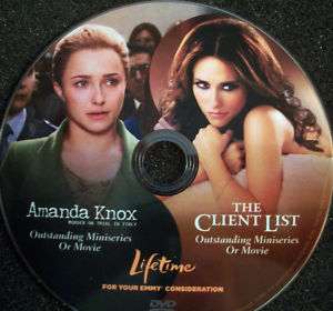 AMANDA KNOX/ THE CLIENT LIST 2 MOVIES 2011 EMMY DVD  
