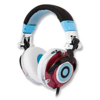 NEW EarPollution Mogul DJ Style Headphones   Blue/Red    