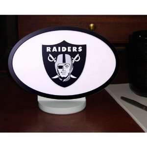 Oakland Raiders Desk Display of Logo Art with Stand  